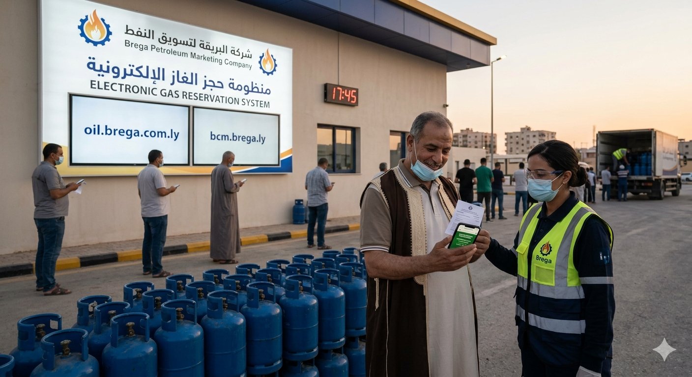 منظومة حجز غاز الطهي في ليبيا 2026: دليلك الشامل للتسجيل والاستلام