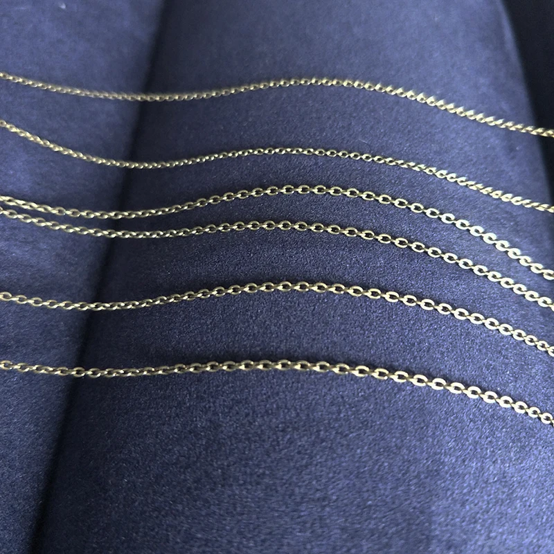 1.2mm 1.5mm Pure Titanium Chain Necklace 18-22 Inch - Image 3
