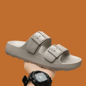 Fashion Slippers for Men 2026 New Design Summer Shoes Soft Thick Bottom Beach Shoes Mens Casual EVA Sandals Open-toe Slip On
