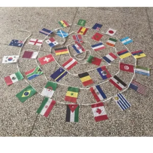 14x21cm 48pcs 2026 World Flag International Flag Small Flag Hanging Flag Bar Store Supermarket Football cup Event Garlands - AliExpress