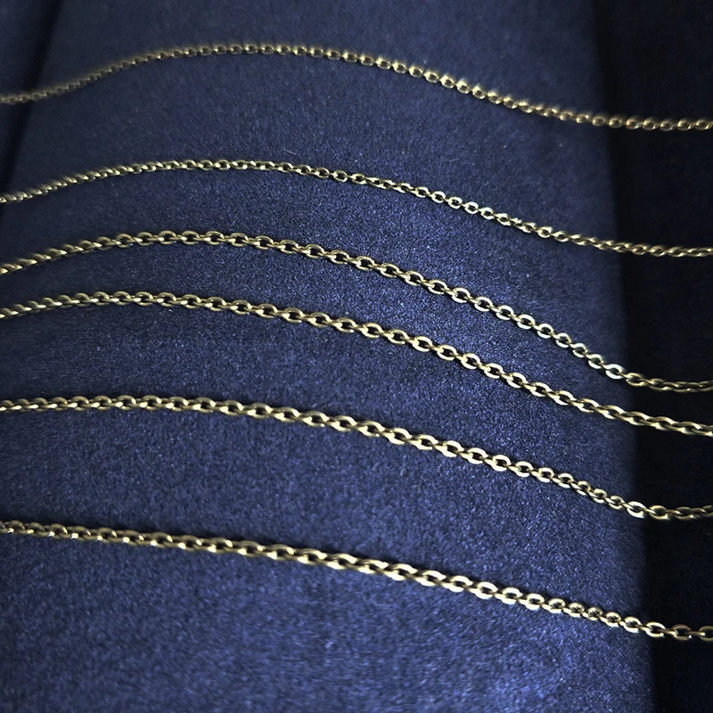 1.2mm 1.5mm Pure Titanium Chain Necklace 18-22 Inch - Image 4