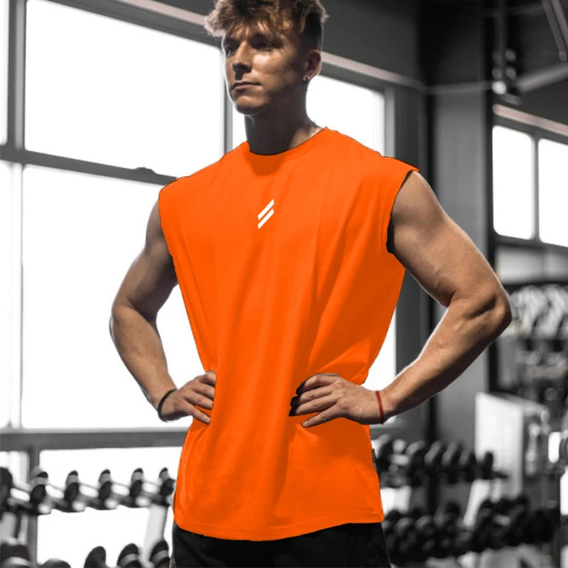 Nouveau débardeur de sport d'été pour hommes, respirant, ample, en maille, sans manches, à séchage rapide, vêtement de fitness masculin - Image 4