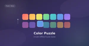 لعبة Color Puzzle من CO2 Games - لعبة ألغاز هادئة تعمل بدون إنترنت