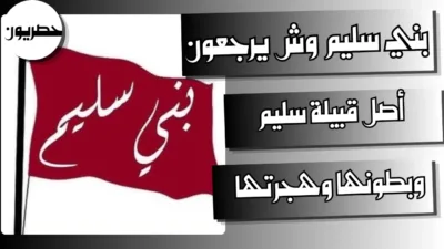 بني سليم وش يرجعون: أصل قبيلة سليم وبطونها وهجرتها
