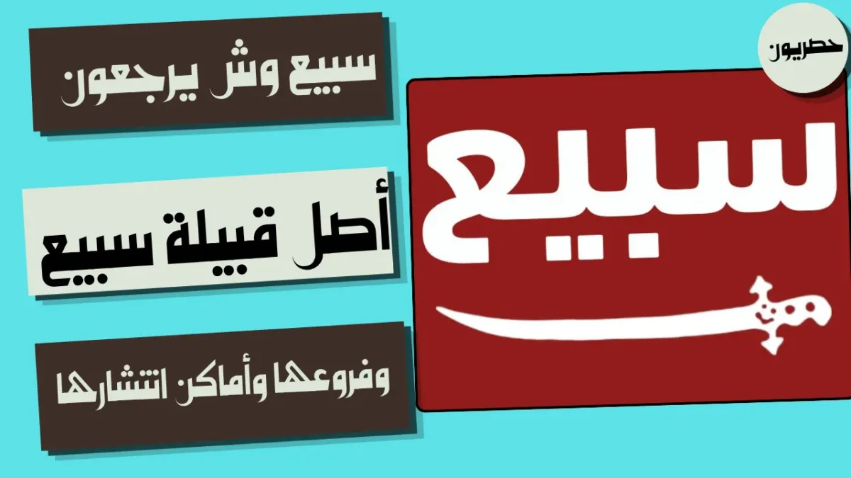 خريطة انتشار قبيلة سبيع في نجد والخليج