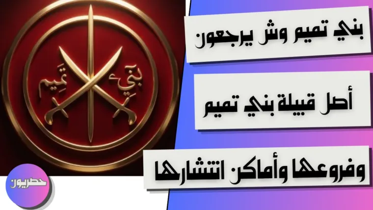 بني تميم وش يرجعون: أصل قبيلة بني تميم وفروعها وأماكن انتشارها